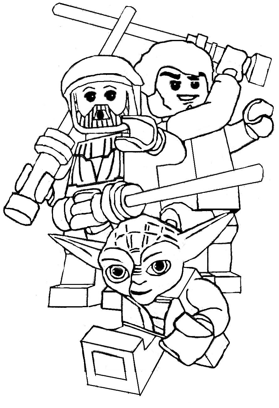 desenhos para colorir e imprimir do star wars lego