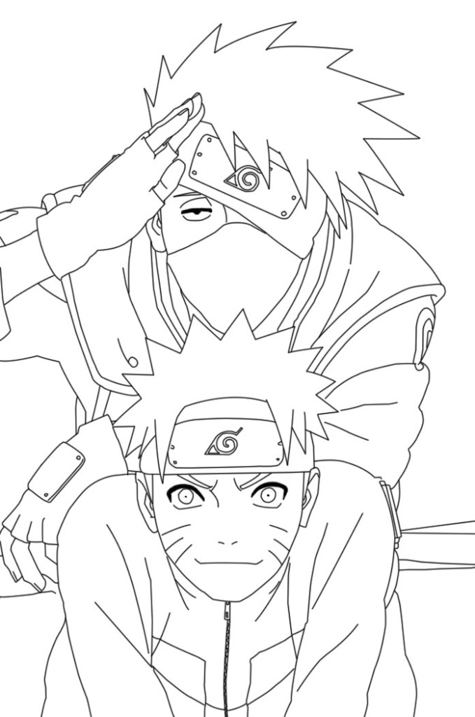 desenhos para colorir e imprimir kakashi