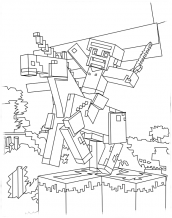 desenhos para colorir e imprimir minecraft