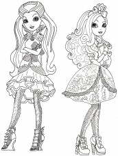 desenhos para colorir ever after high Apple White