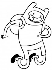 desenhos para colorir finn hora de aventura