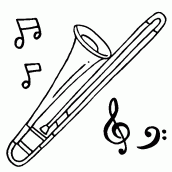 desenhos para colorir instrumentos musicais