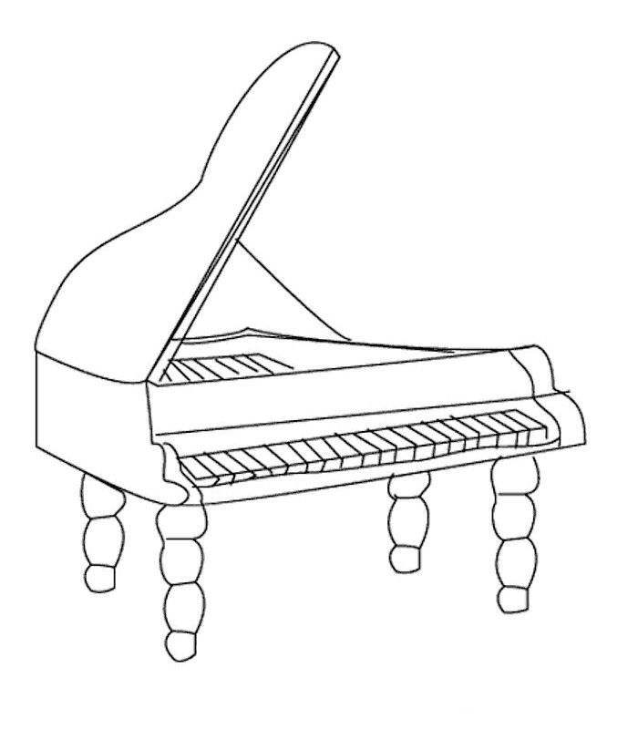 desenhos para colorir instrumentos musicais