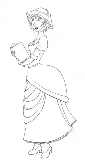 desenhos para colorir jane princesa da disney