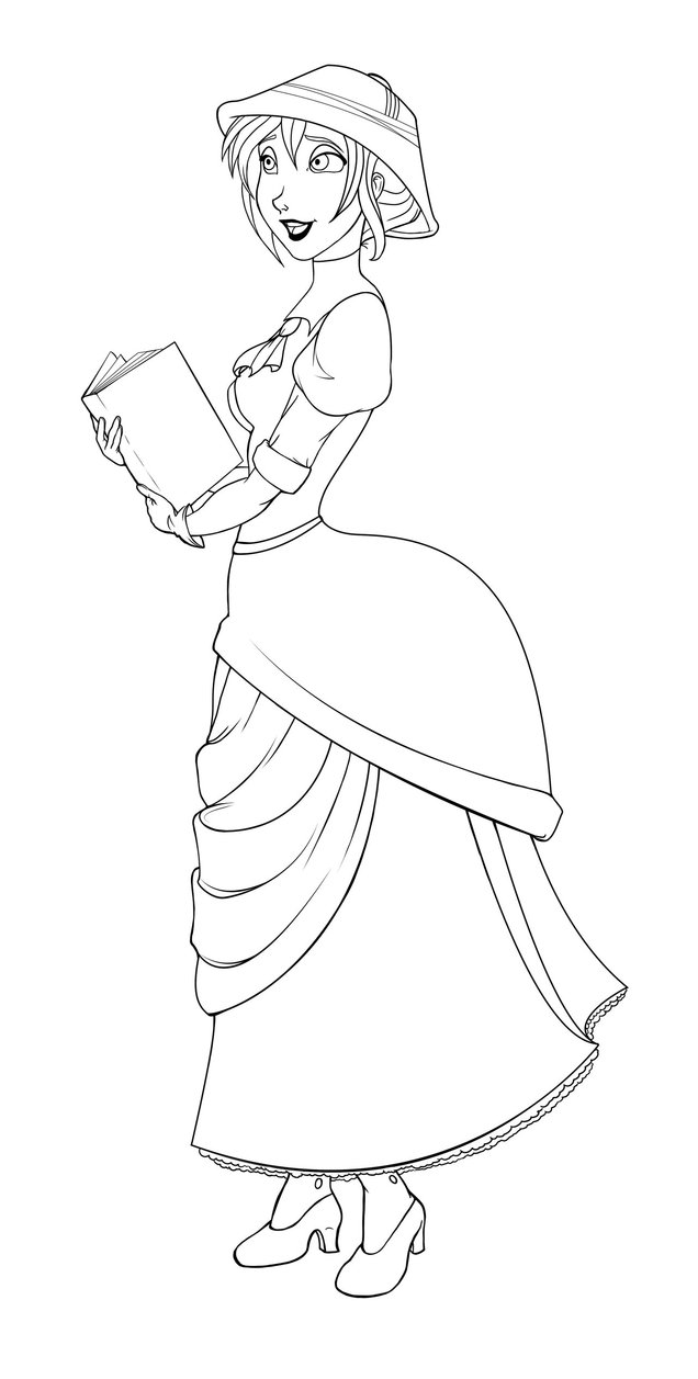 desenhos para colorir jane princesa da disney