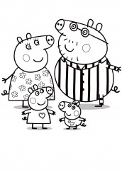 desenhos para colorir mamae pig