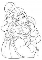 desenhos para colorir megara