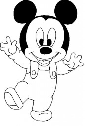 desenhos para colorir mickey baby