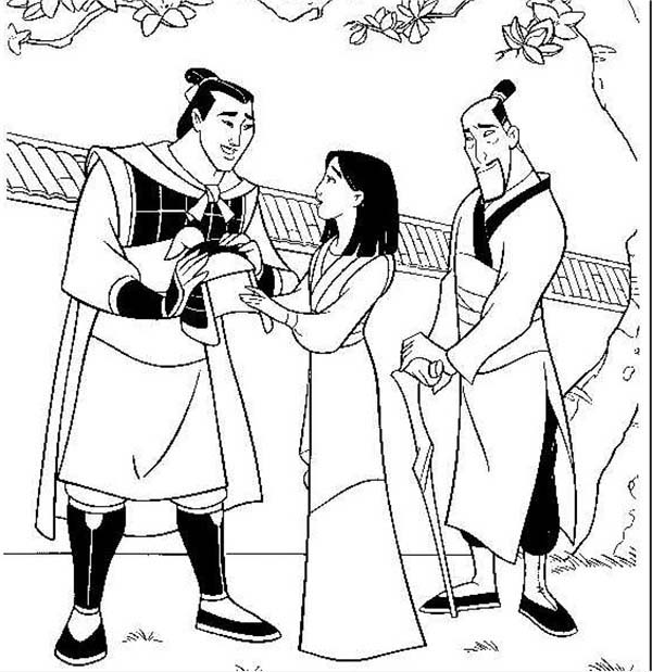 desenhos para colorir mulan e shang