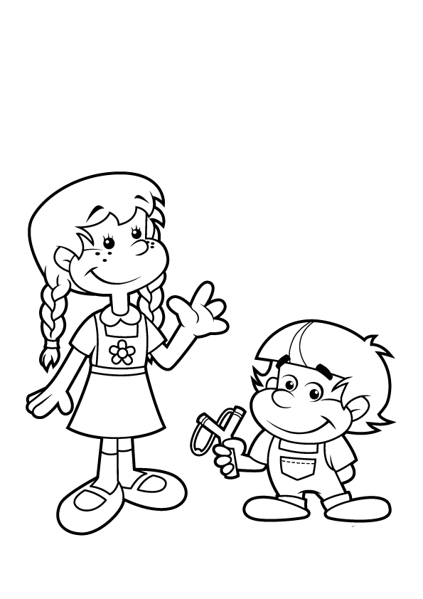 desenhos para colorir narizinho e pedrinho