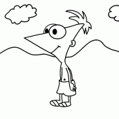 desenhos para colorir o phineas e ferb