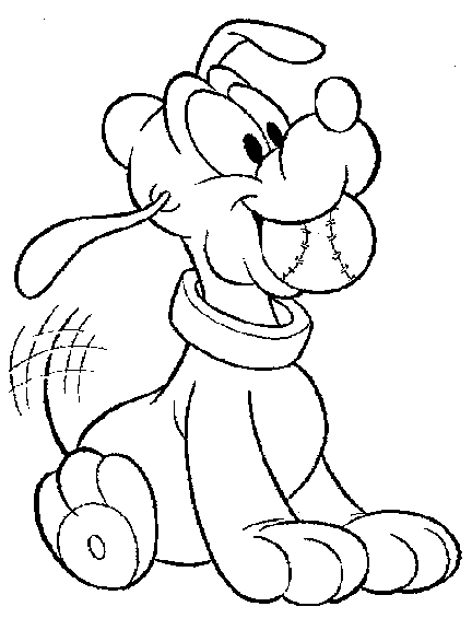 desenhos para colorir pluto baby