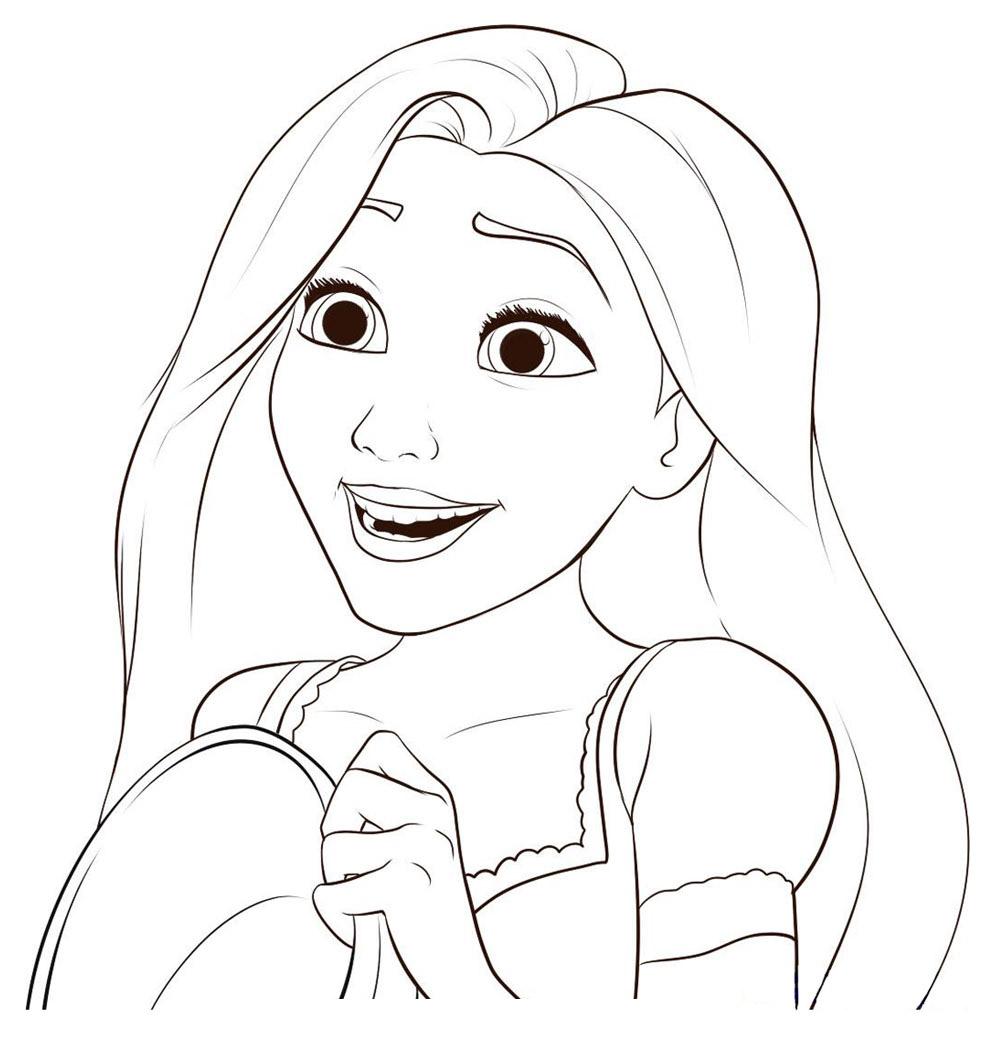 desenhos para colorir rapunzel enrolados