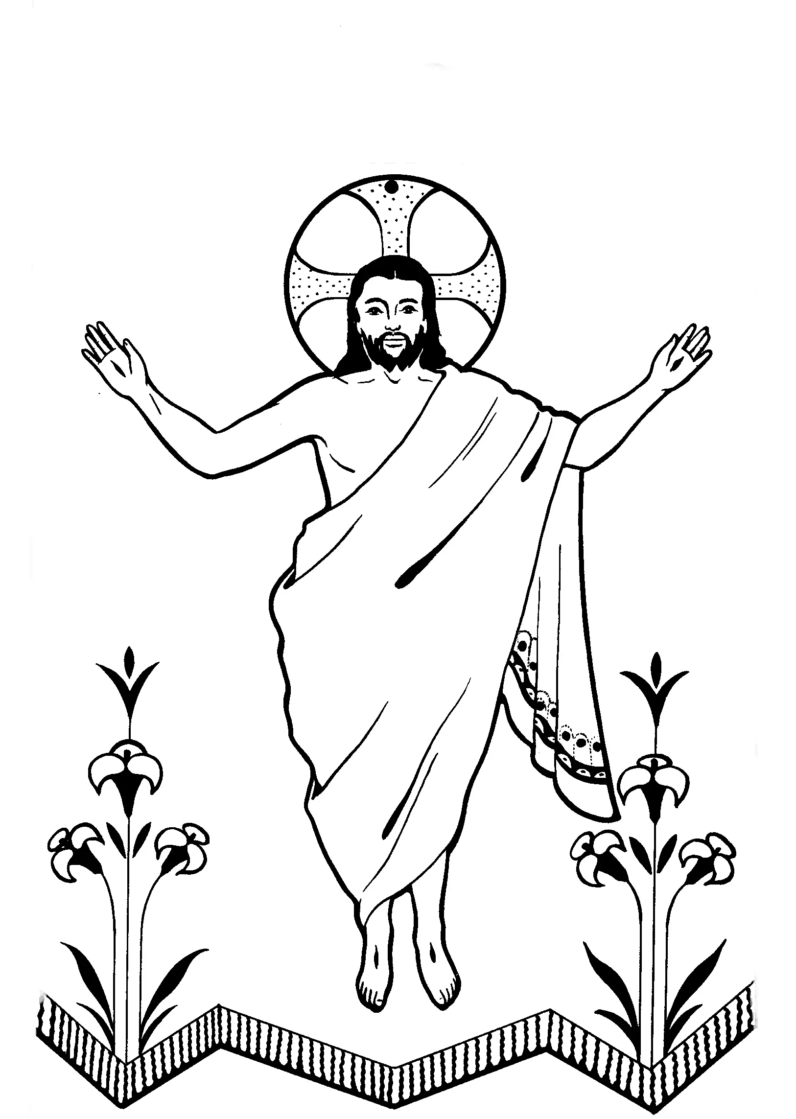 desenhos para colorir ressurreição de jesus