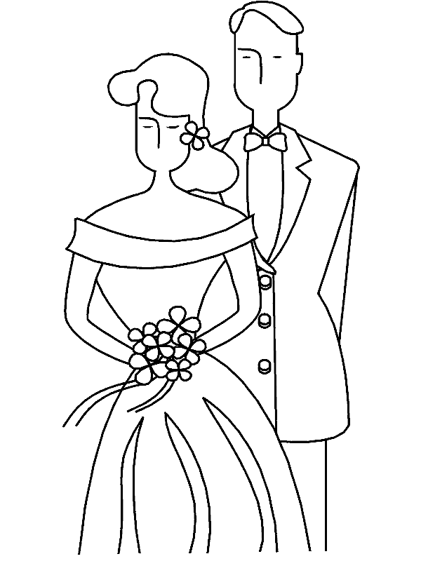 desenhos para colorir tema casamento