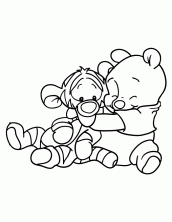 desenhos para colorir ursinho pooh baby