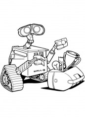 desenhos para colorir wall-e