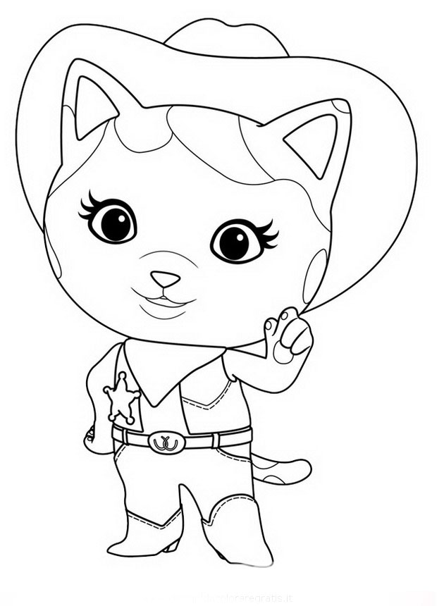 desenhos para colorir xerife callie