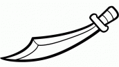 desenhos para imprimir de espada