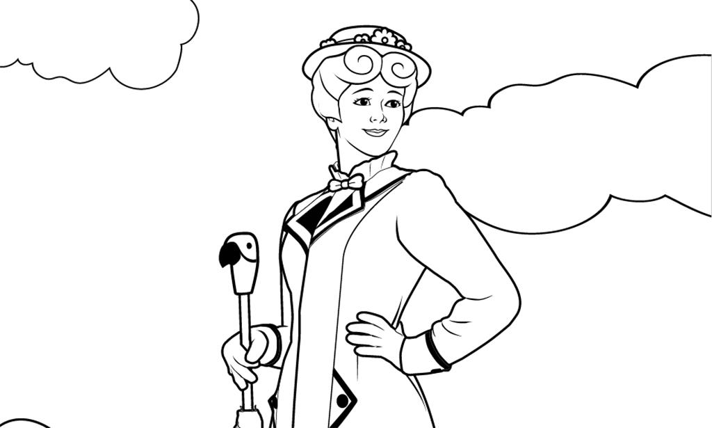 desenhos para imprimir de mary poppins