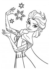 desenhos para imprimir elsa frozen