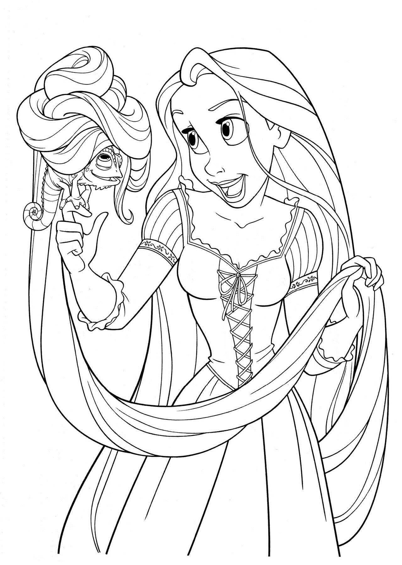 desenhos para imprimir enrolados disney rapunzel