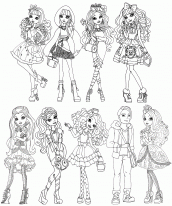 desenhos para pintar das ever after high