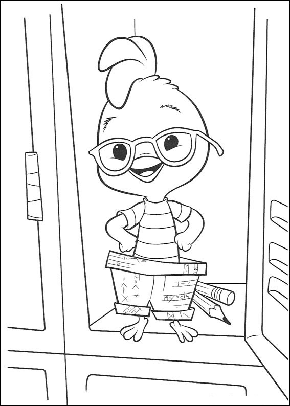 desenhos para pintar de chicken little