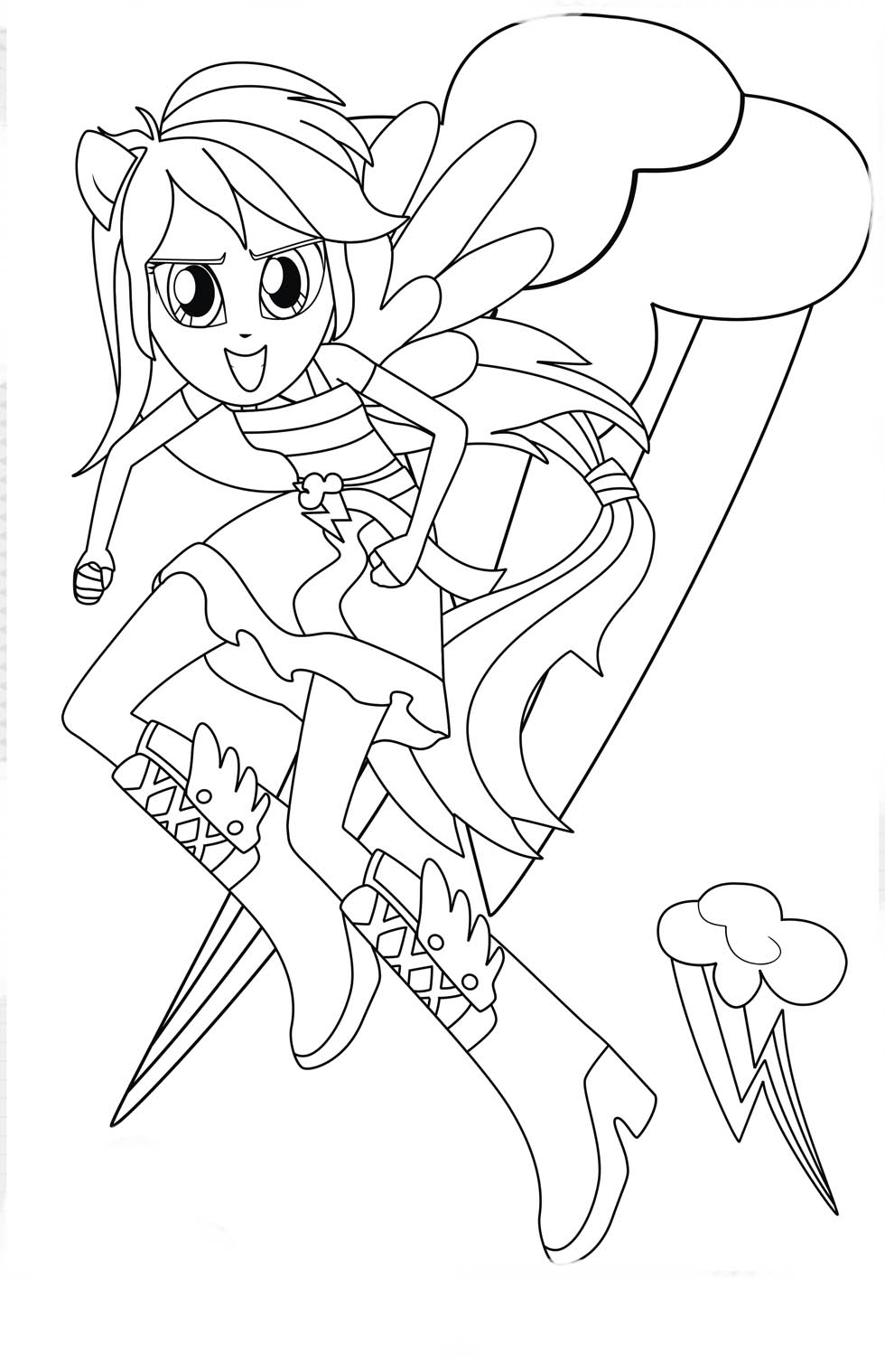 desenhos para pintar de equestria girls