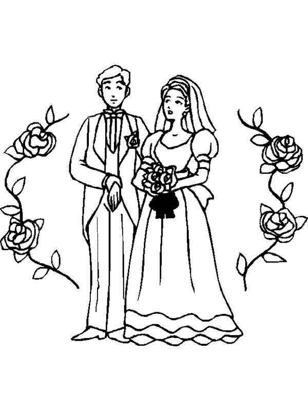 desenhos para pintar de noivos
