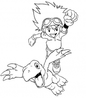 desenhos para pintar do digimon