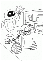 desenhos para pintar do filme wall-e