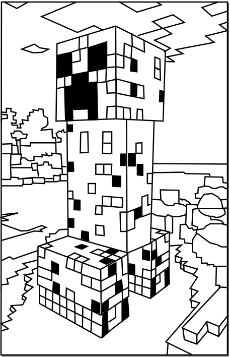 desenhos para pintar do minecraft