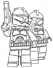 desenhos para pintar do star wars lego