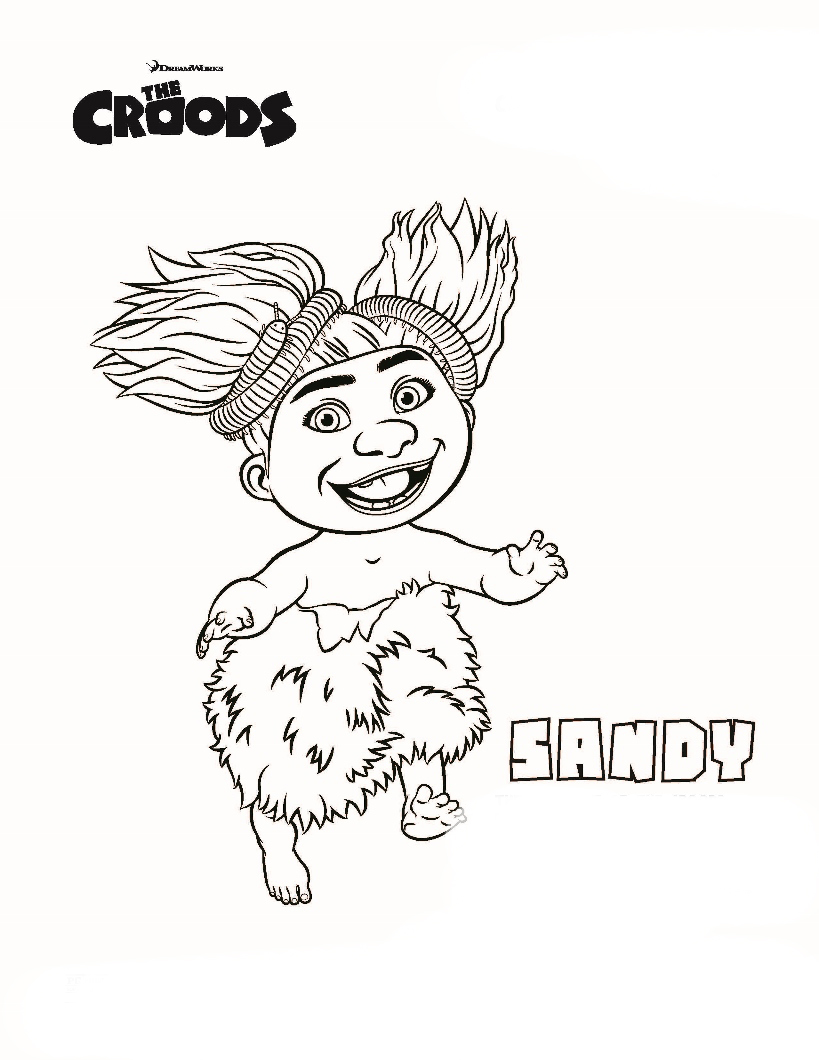 desenhos para pintar dos croods