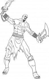 desenhos para pintar e imprimir god of war