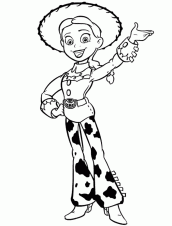 desenhos para pintar e imprimir jessie toy story