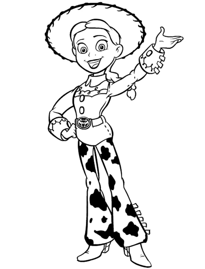 desenhos para pintar e imprimir jessie toy story