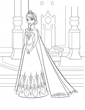 desenhos para pintar elsa frozen