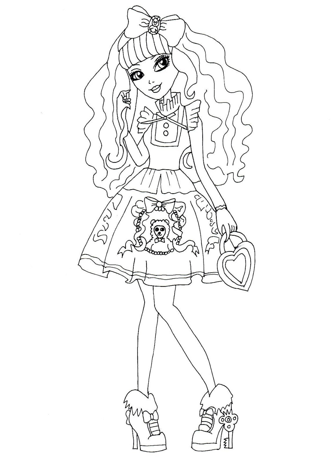 desenhos para pintar ever after high