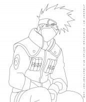 Desenho de Kakashi líder do Time 7 para colorir - Tudodesenhos