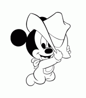 desenhos para pintar mickey baby