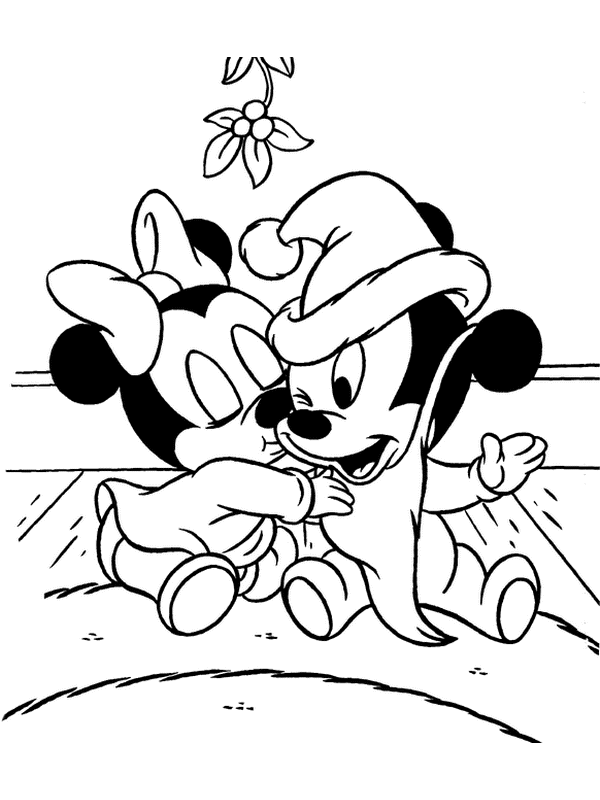 desenhos para pintar mickey e minnie baby