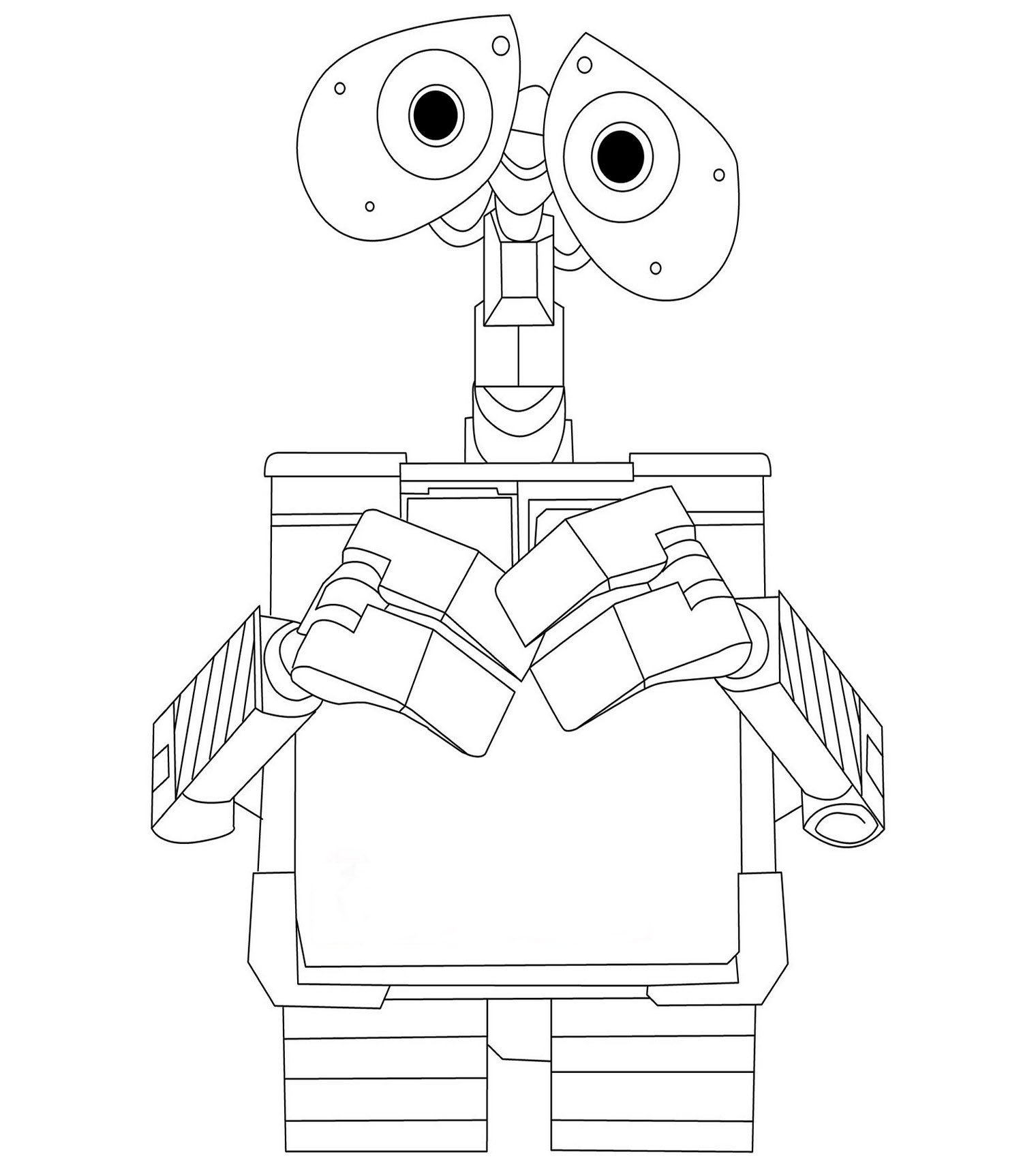 desenhos para pintar wall-e