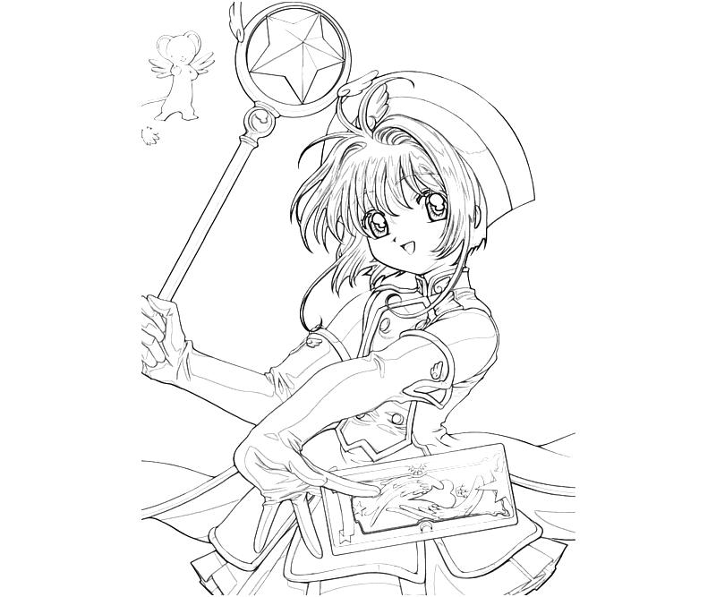 desenhos pintar sakura card captors