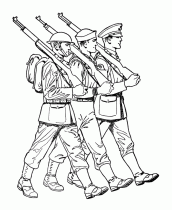 dia do exercito para colorir e imprimir