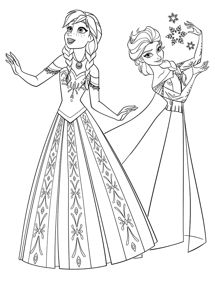 elsa frozen para colorir