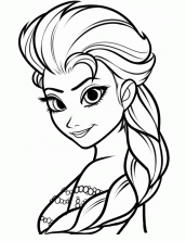 elsa para colorir