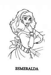 esmeralda disney desenhos para pintar