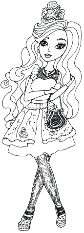 ever after high coloring page briar beauty